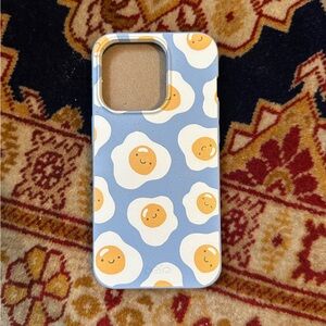Pela Case iPhone 14 Pro Powder Blue Sunnyside Up